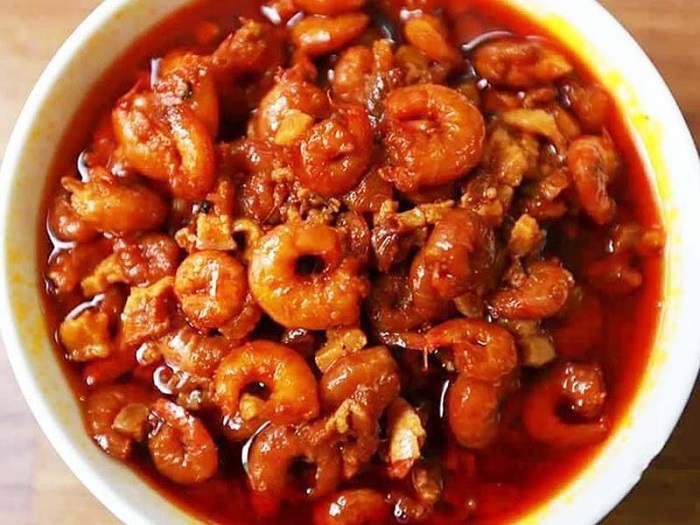 Tôm khô rim ăn rất đưa cơm